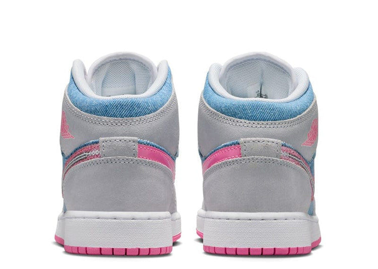 AIR JORDAN 1 MID DENIM SEQUIN “CobaltBliss/Pink Glow”