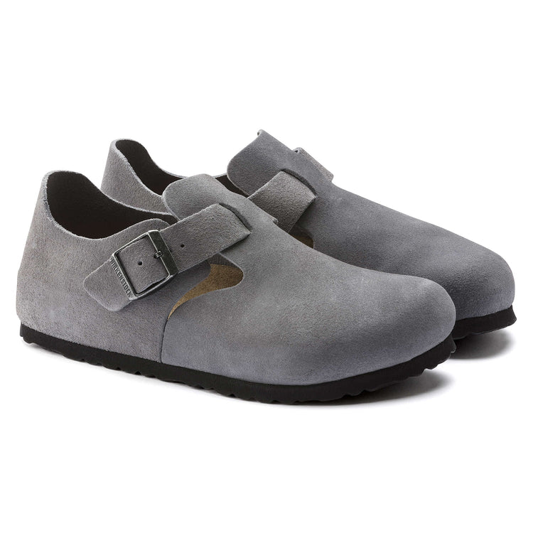 Birkenstock London Suede Leather “Whale Gray"