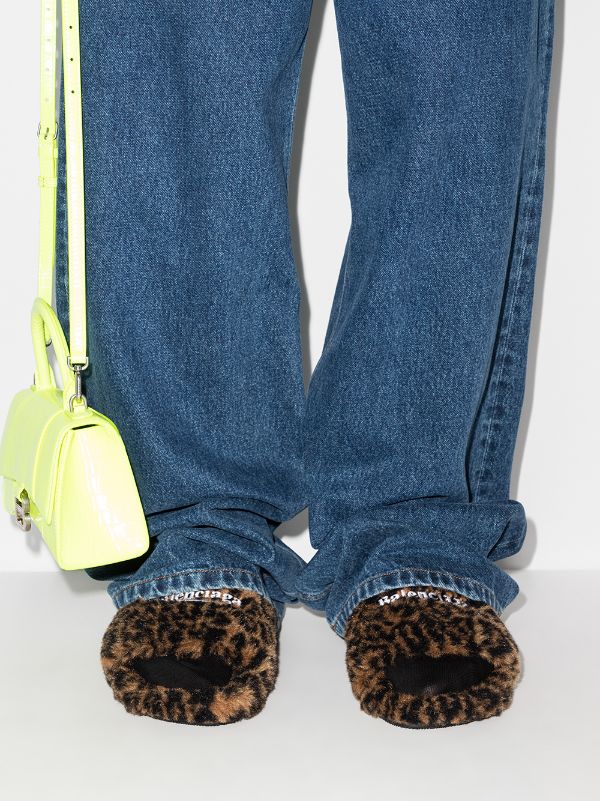 Balenciaga Furry Slide Sandals