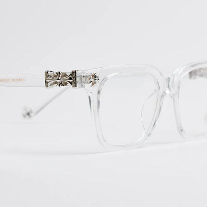 Chrome Hearts Cox Ucker Transparent Frames Clear & Silver