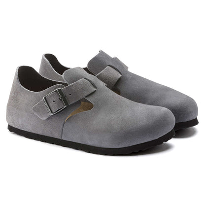Birkenstock London Suede Leather “Whale Gray"
