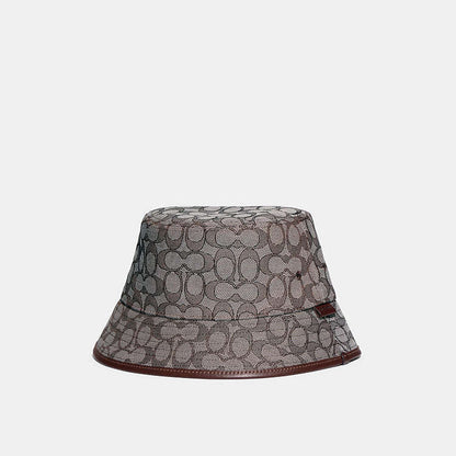 COACH Signature Jacquard/Denim Bucket Hat