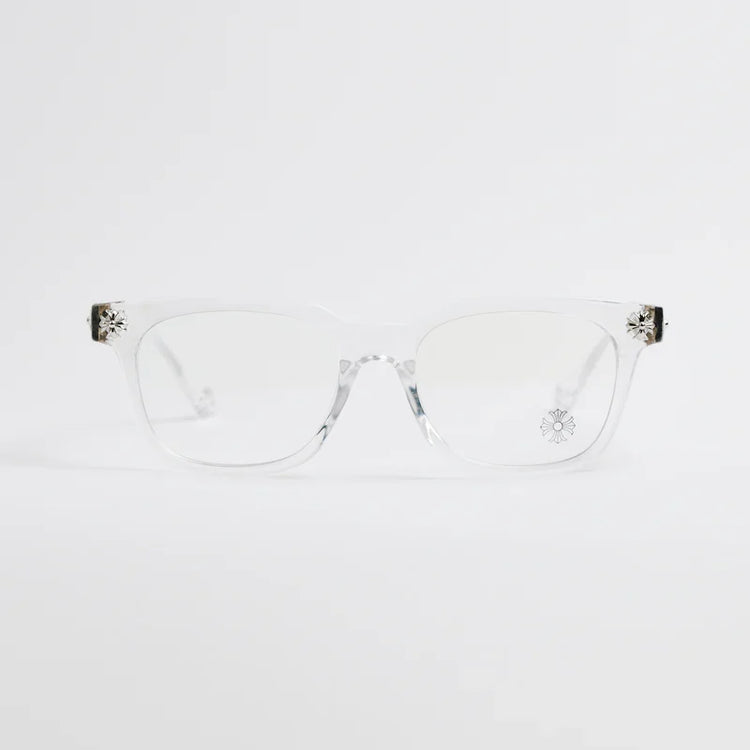 Chrome Hearts Cox Ucker Transparent Frames Clear & Silver
