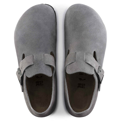 Birkenstock London Suede Leather “Whale Gray"