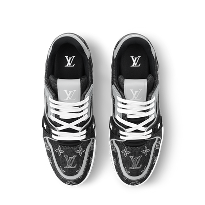LOUIS VUITTON DENIM TRAINERS ‘BLACK’
