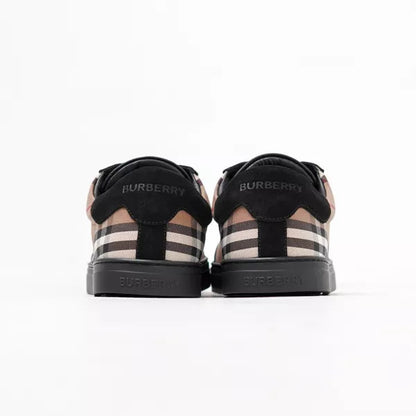 Burberry Vintage Check Cotton and Suede Sneakers