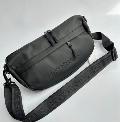 Essentials Embossed Letter Cross Bag