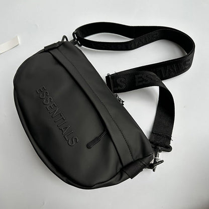 Essentials Embossed Letter Cross Bag