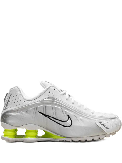 Nike Shox R4 "White/Metallic Silver/Volt