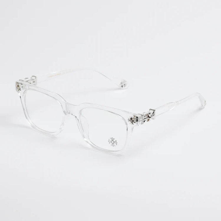 Chrome Hearts Cox Ucker Transparent Frames Clear & Silver