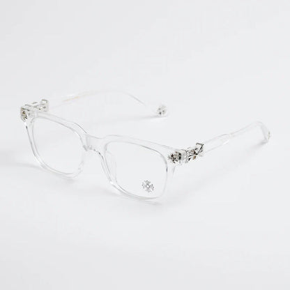 Chrome Hearts Cox Ucker Transparent Frames Clear & Silver