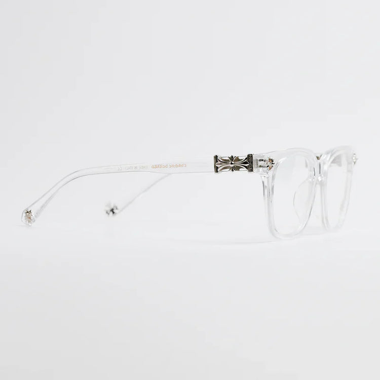 Chrome Hearts Cox Ucker Transparent Frames Clear & Silver
