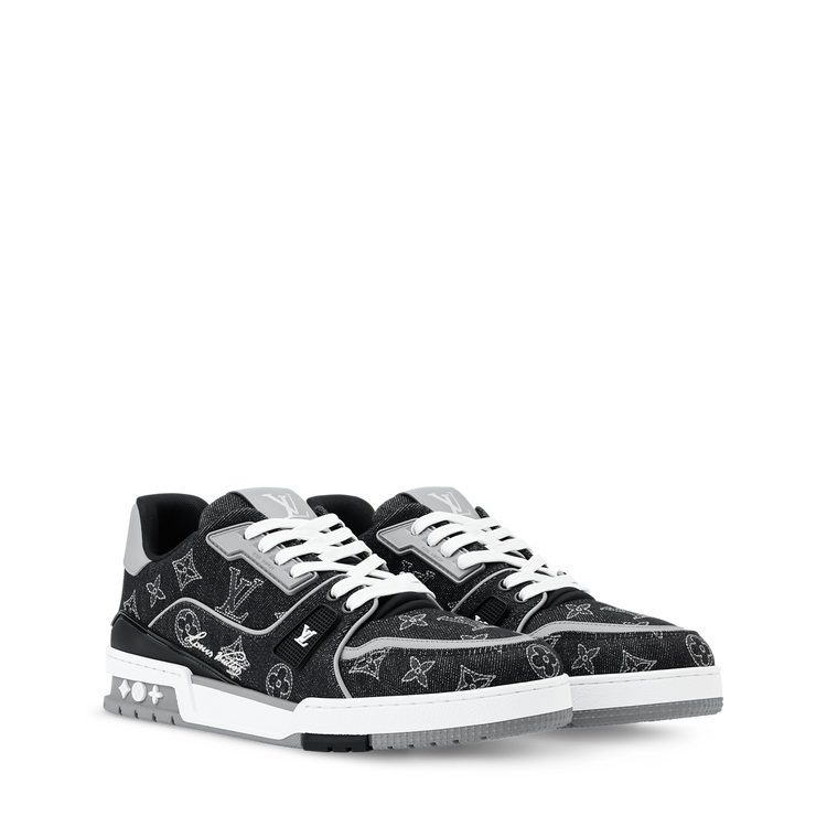 LOUIS VUITTON DENIM TRAINERS ‘BLACK’
