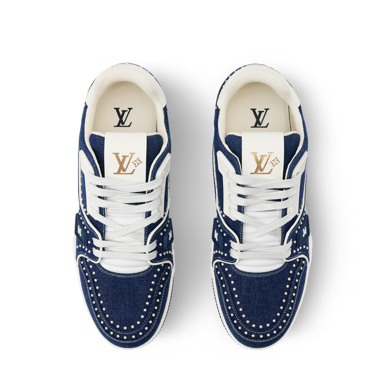 LOUIS VUITTON DENIM TRAINERS ‘INDIGO BLUE’