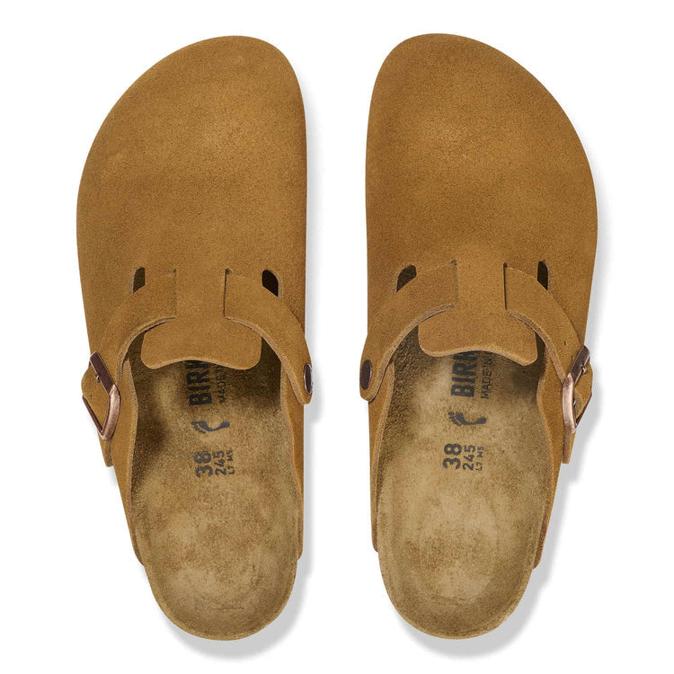 Birkenstock Boston Soft Footbed Suede clogs “Mink”