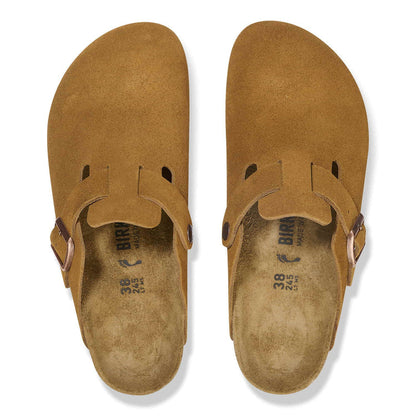 Birkenstock Boston Soft Footbed Suede clogs “Mink”