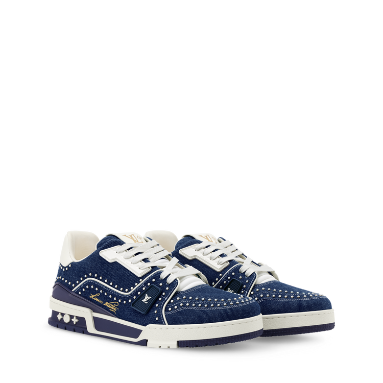 LOUIS VUITTON DENIM TRAINERS ‘INDIGO BLUE’