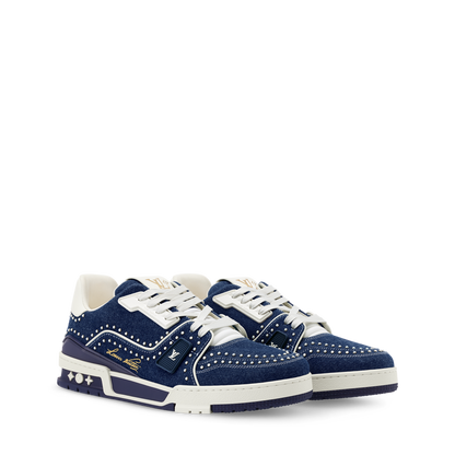 LOUIS VUITTON DENIM TRAINERS ‘INDIGO BLUE’