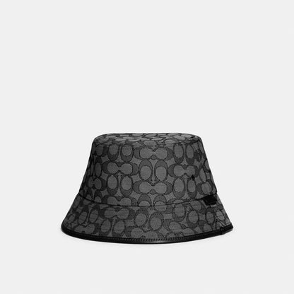 COACH Signature Jacquard/Denim Bucket Hat