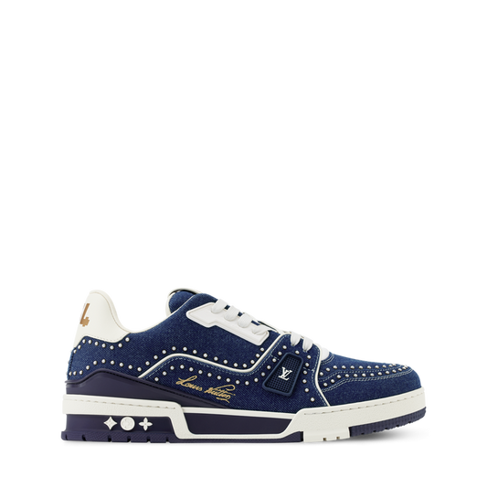 LOUIS VUITTON DENIM TRAINERS ‘INDIGO BLUE’