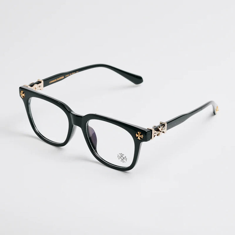 Chrome Hearts Cox Ucker Black & Gold Frames