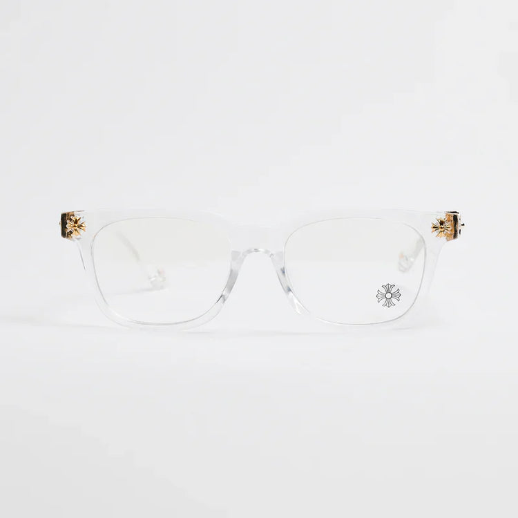 Chrome Hearts Cox Ucker Transparent Frames Clear & Gold
