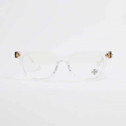 Chrome Hearts Cox Ucker Transparent Frames Clear & Gold