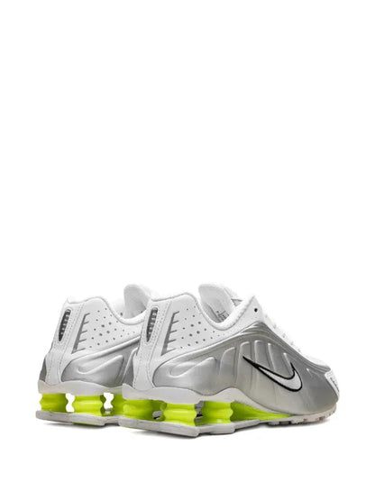 Nike Shox R4 "White/Metallic Silver/Volt