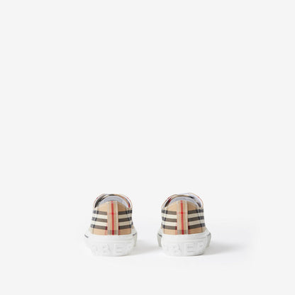 Burberry Check Sneakers Fully Boxed