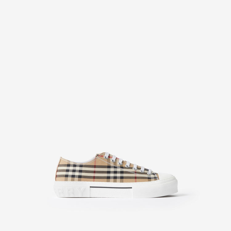 Burberry Check Sneakers Fully Boxed
