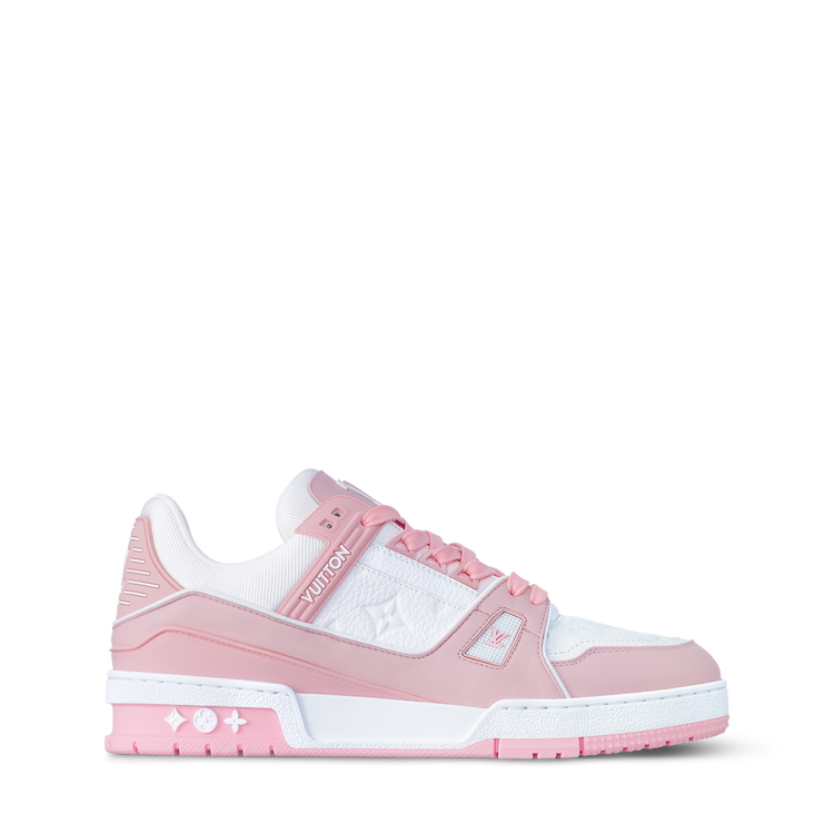 LOUIS VUITTON LV TRAINER WHITE PINK FULLY BOXED