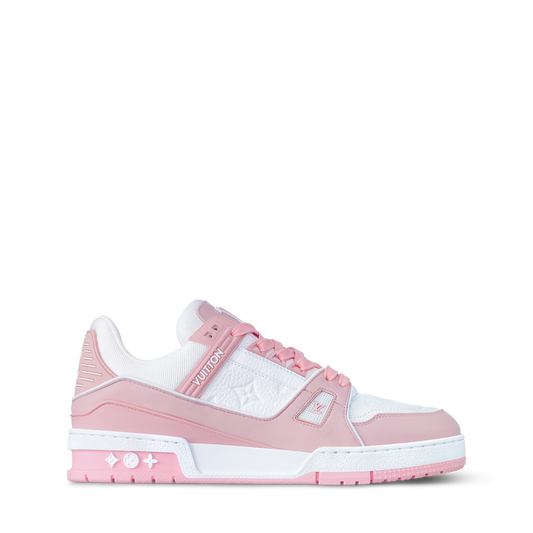 LOUIS VUITTON LV TRAINER WHITE PINK FULLY BOXED