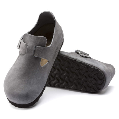 Birkenstock London Suede Leather “Whale Gray"